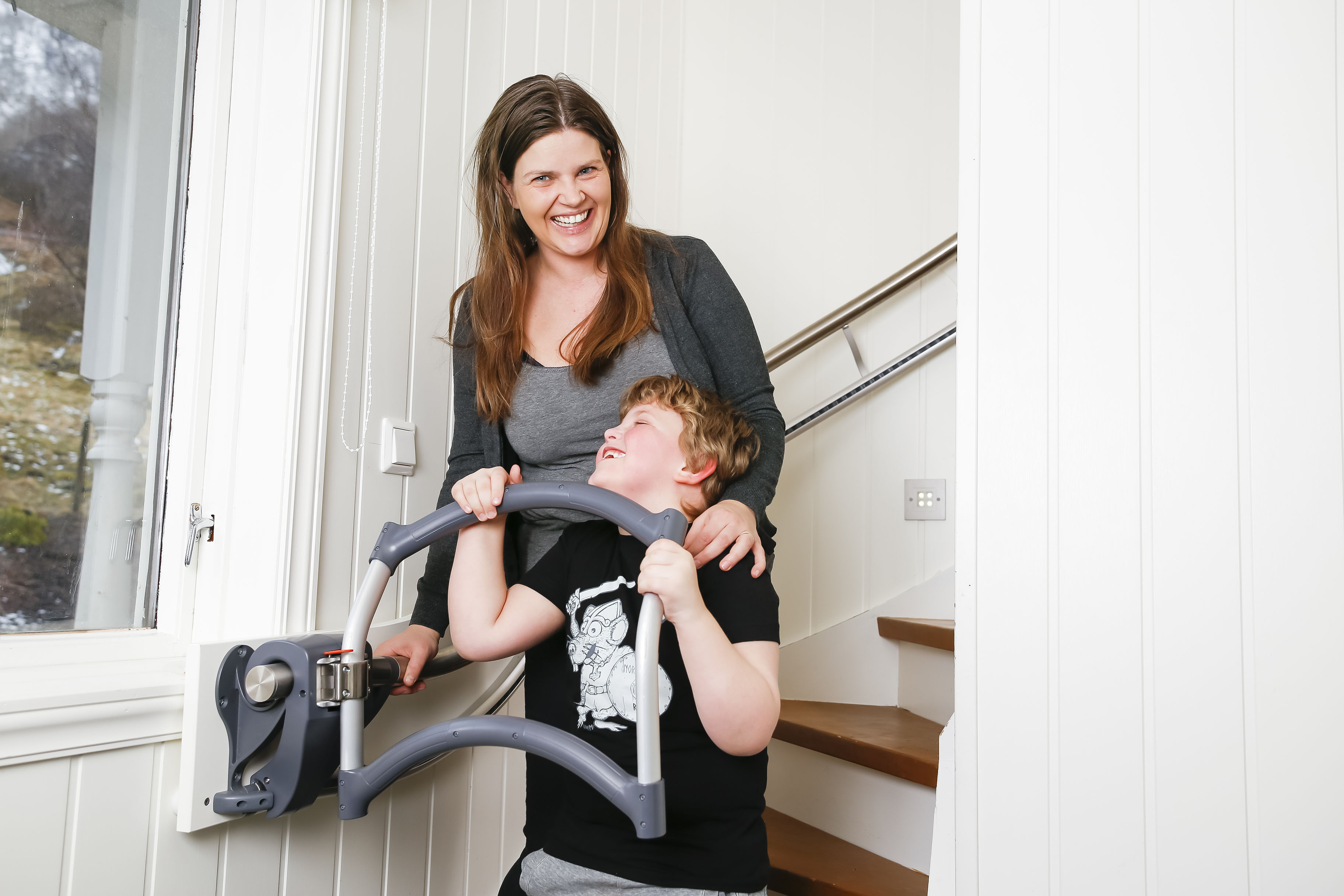 Stair assist child cerebral palsy